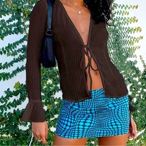 Sexy, classy Brown top / size L - Runs a little big